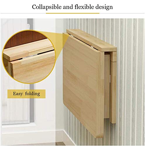Genérico Mesa Plegable Mesa Plegable De Pared Mesa Plegable De Pared Mesa De Cocina Multiusos Escritorio para Computadora con Capacidad De 60 Kg80 * 50cm/31.5 * 20in