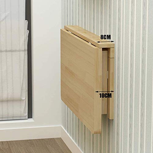 Genérico Mesa Plegable Mesa Plegable De Pared Mesa Plegable De Pared Mesa De Cocina Multiusos Escritorio para Computadora con Capacidad De 60 Kg80 * 50cm/31.5 * 20in