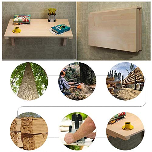 Genérico Mesa Plegable Mesa Plegable De Pared Mesa Plegable De Pared Mesa De Cocina Multiusos Escritorio para Computadora con Capacidad De 60 Kg80 * 50cm/31.5 * 20in